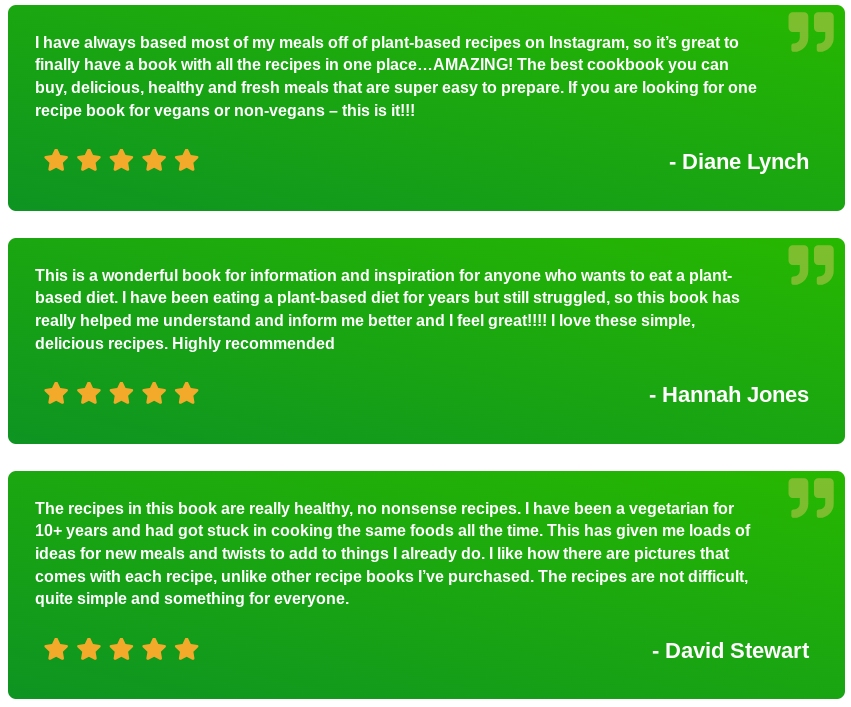 Complete Plant Based Cookbook User Reviews and Feedback