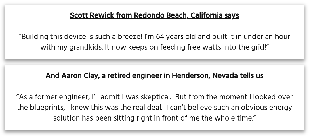 Orgone Energy Motor Customer Reviews and Testimonials