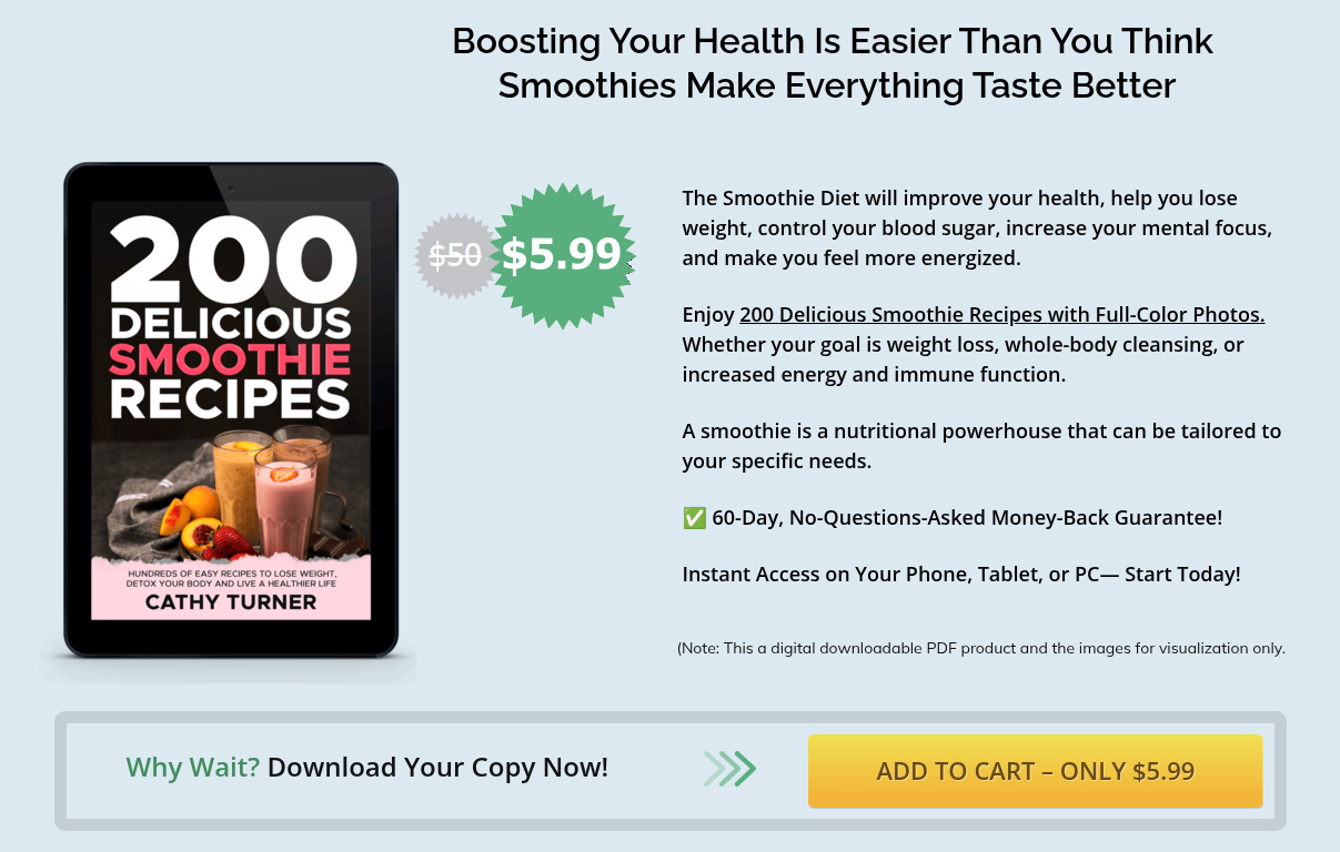 Where to Buy the 200 Delicious Smoothie Recipes eBook